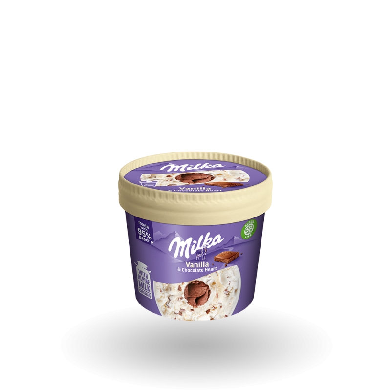 New Milka cup, now in paper packaging